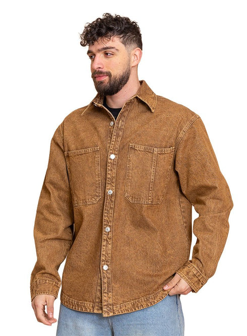Dark Brown Design 3005 Shirt - Khotwh