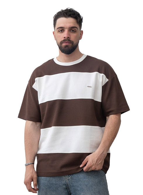 Dark Brown Design 3010 NF - Round T-Shirt - Khotwh