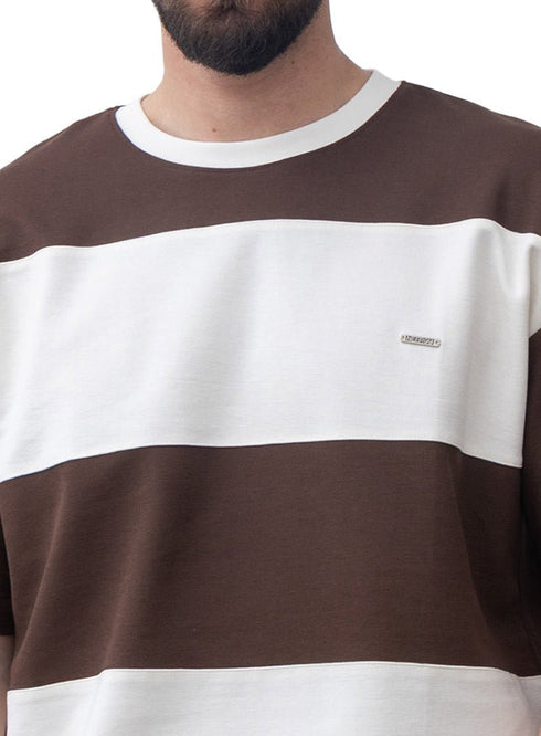 Dark Brown Design 3010 NF - Round T-Shirt - Khotwh