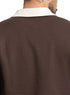 Dark Brown Design 3015 NF - Polo Neck T-Shirt - Khotwh