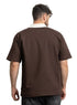 Dark Brown Design 3015 NF - Polo Neck T-Shirt - Khotwh