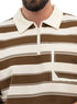 Dark Brown Design 3057 NF-Polo Neck T-Shirt - Khotwh