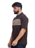 Dark Brown Design 3081 NF-Polo Neck T-Shirt - Khotwh