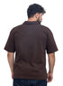Dark Brown Design 3081 NF-Polo Neck T-Shirt - Khotwh