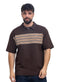 Dark Brown Design 3081 NF-Polo Neck T-Shirt - Khotwh