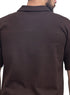 Dark Brown Design 3081 NF-Polo Neck T-Shirt - Khotwh