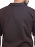 Dark Brown Design 3086 NF-Polo Neck T-Shirt - Khotwh