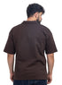 Dark Brown Design 3086 NF-Polo Neck T-Shirt - Khotwh