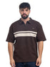 Dark Brown Design 3086 NF-Polo Neck T-Shirt - Khotwh