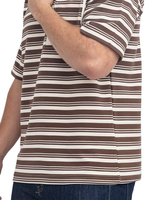Dark Brown Design 3097 NF-Polo Neck T-Shirt - Khotwh