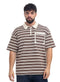 Dark Brown Design 3097 NF-Polo Neck T-Shirt - Khotwh
