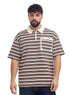 Dark Brown Design 3097 NF-Polo Neck T-Shirt - Khotwh