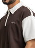 Dark Brown Design 4010 NF - Polo Neck T-Shirt - Khotwh