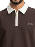 Dark Brown Design 4010 NF - Polo Neck T-Shirt - Khotwh
