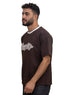 Dark Brown Design 4016 NF - Round T-Shirt - Khotwh