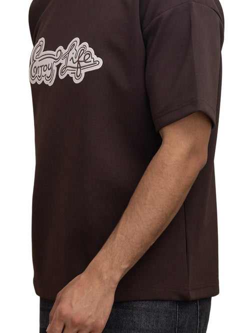 Dark Brown Design 4016 NF - Round T-Shirt - Khotwh