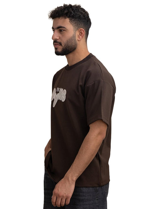 Dark Brown Design 4018 NF - Round T-Shirt - Khotwh