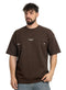 Dark Brown Design 4020 NF - Round T-Shirt - Khotwh