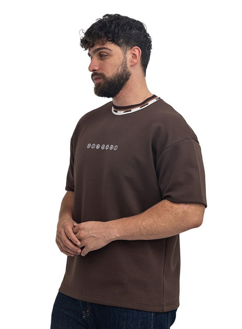 Dark Brown Design 4041 NF-Round T-Shirt - Khotwh