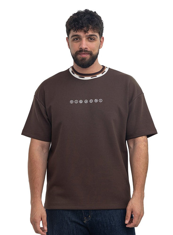 Dark Brown Design 4041 NF-Round T-Shirt - Khotwh