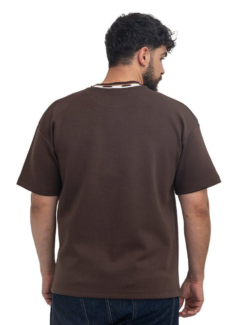 Dark Brown Design 4041 NF-Round T-Shirt - Khotwh