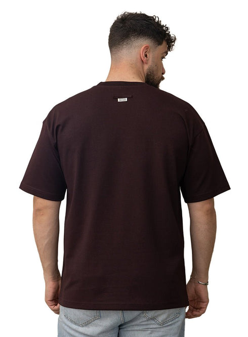 Dark Brown Design 4050 NF - Round T-Shirt - Khotwh