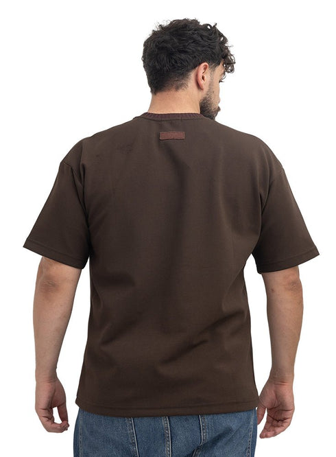 Dark Brown Design 4059 NF-Round T-Shirt - Khotwh