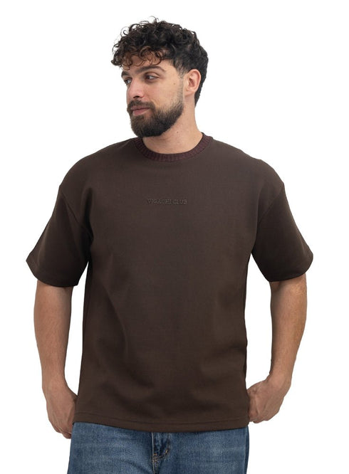 Dark Brown Design 4059 NF-Round T-Shirt - Khotwh