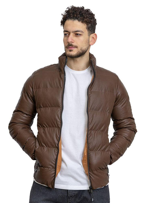 Dark Brown F - Leather Jacket - Khotwh