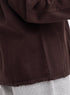 Dark Brown Hoodie Gabardine Jacket - Khotwh