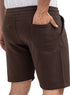 Dark Brown Melton Short - Khotwh