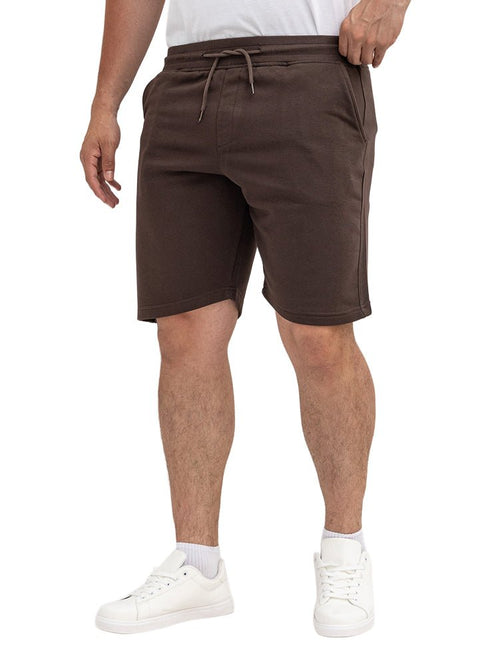 Dark Brown Melton Short - Khotwh