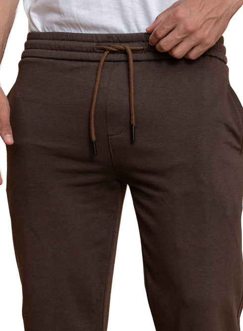 Dark Brown Melton Wide Leg - Khotwh