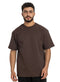 Dark Brown NP - Over Size Round T-Shirt - Khotwh