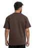 Dark Brown NP - Over Size Round T-Shirt - Khotwh