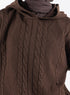 Dark Brown plexus Hoodie Pullover - Khotwh