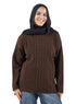 Dark Brown plexus Hoodie Pullover - Khotwh