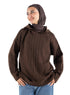 Dark Brown plexus Hoodie Pullover - Khotwh