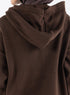 Dark Brown plexus Hoodie Pullover - Khotwh