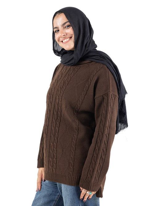 Dark Brown plexus Hoodie Pullover - Khotwh