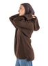 Dark Brown plexus Hoodie Pullover - Khotwh