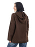 Dark Brown plexus Hoodie Pullover - Khotwh