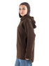 Dark Brown plexus Hoodie Pullover - Khotwh