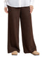 Dark Brown Plexus Knit Pant - Khotwh
