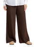 Dark Brown Plexus Knit Pant - Khotwh