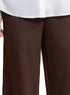 Dark Brown Plexus Knit Pant - Khotwh