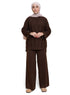 Dark Brown Upside Sleeve Plexus Suit - Khotwh