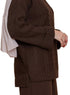 Dark Brown Upside Sleeve Plexus Suit - Khotwh