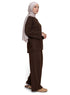 Dark Brown Upside Sleeve Plexus Suit - Khotwh