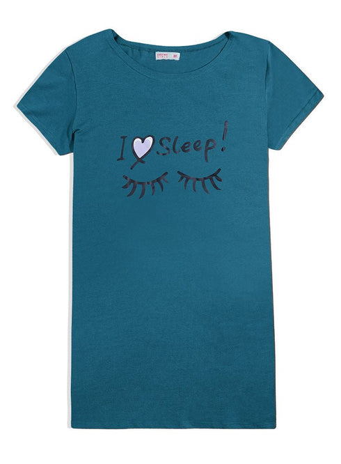 Dark Emerald Night Shirt - Design 26 - Khotwh